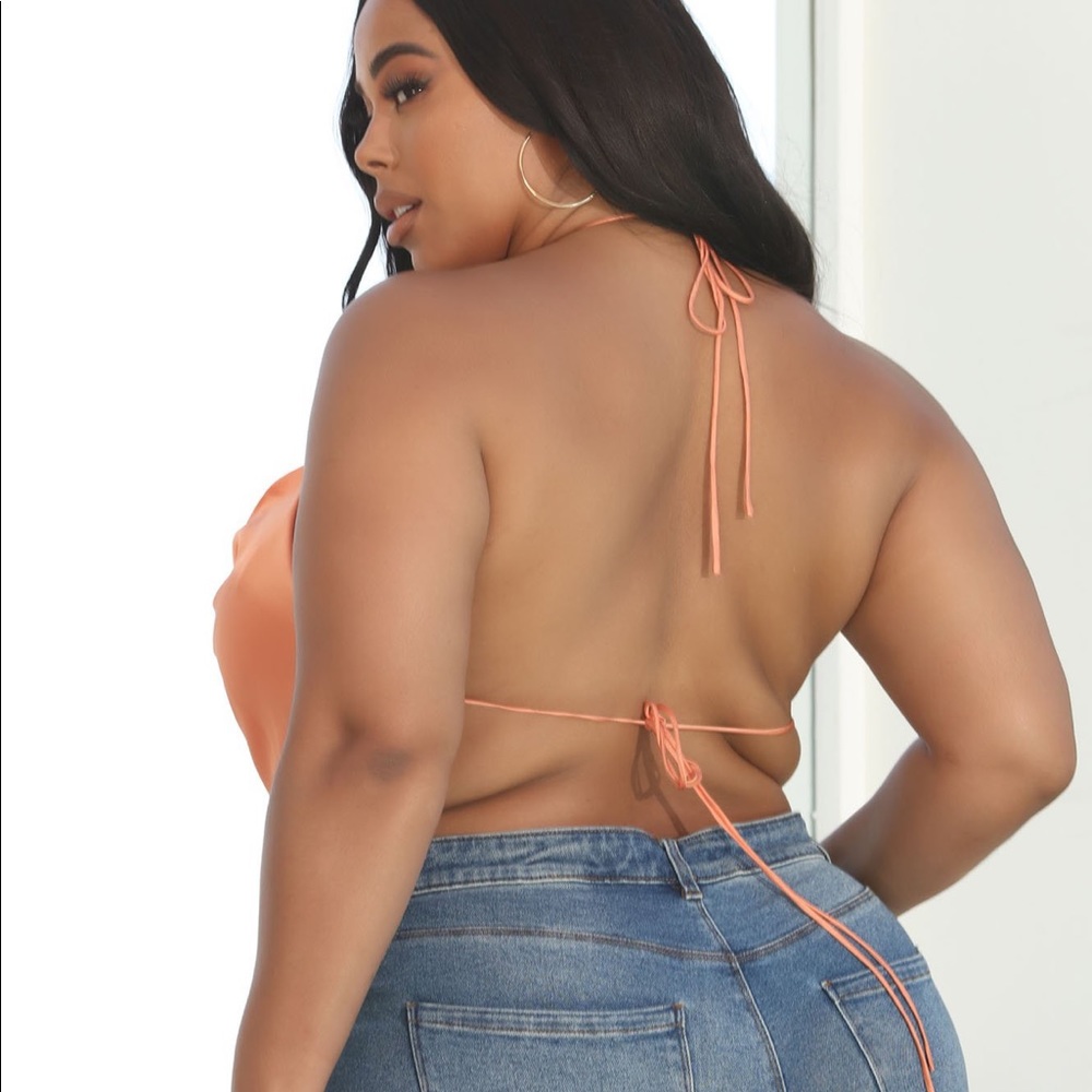Satin backless top- NEW without tags - Picture 7 of 7